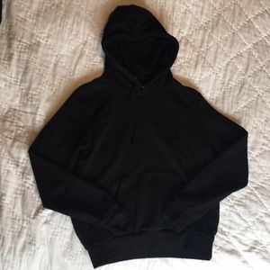 Plain black hoodie